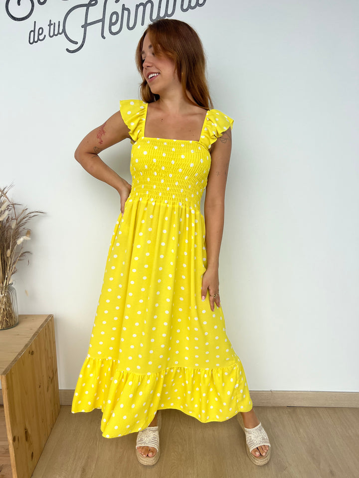 Vestido Violeta amarillo