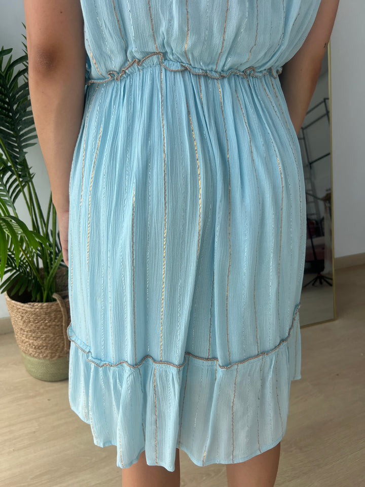 Vestido Saona celeste