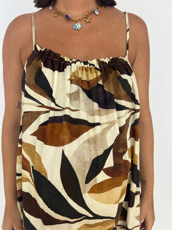 Vestido Ada camel