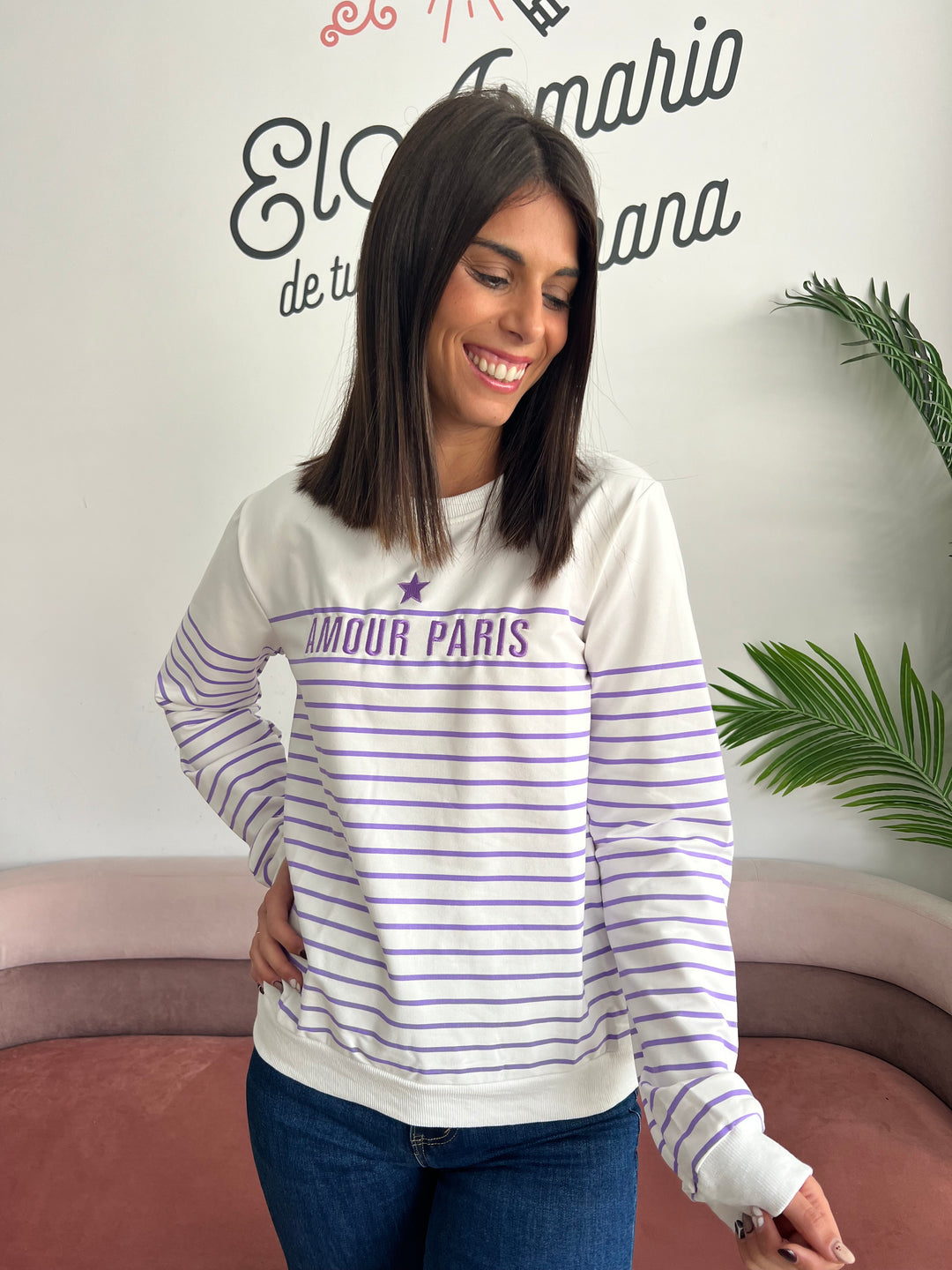 Sudadera Helen malva