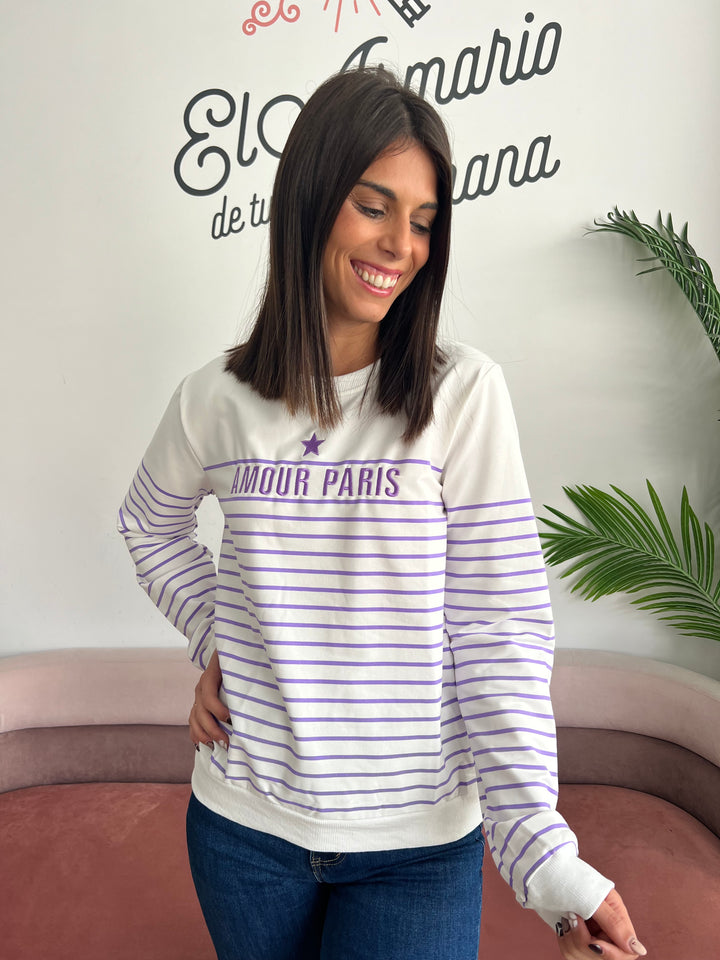 Sudadera Helen malva