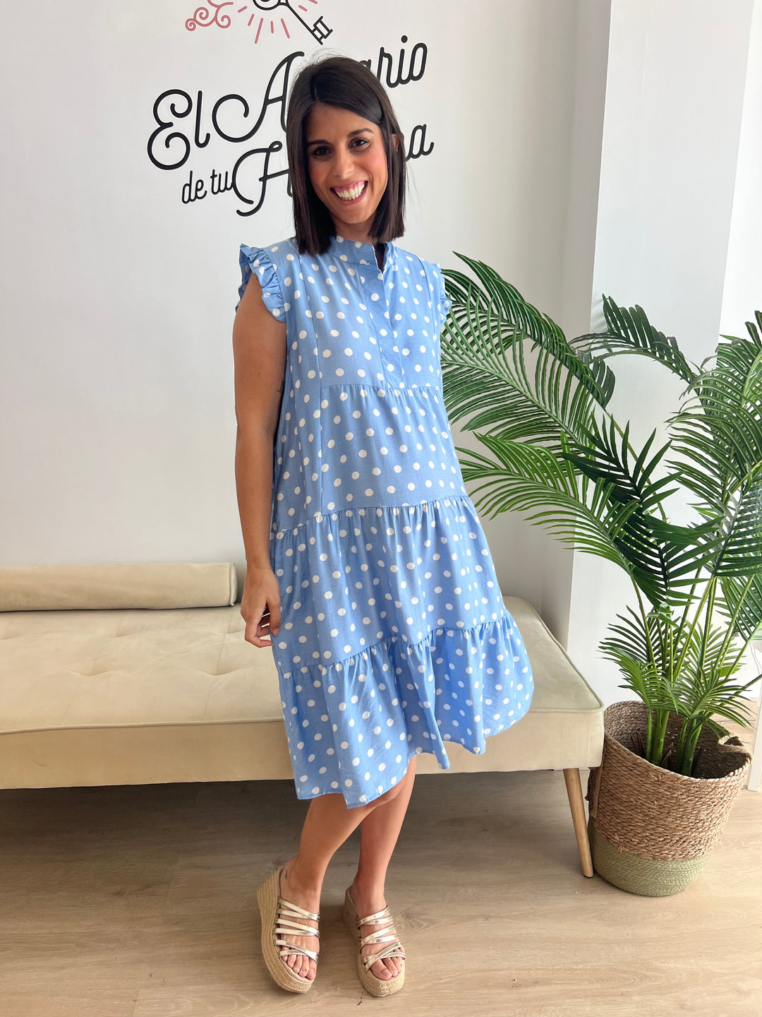 Vestido Martina celeste