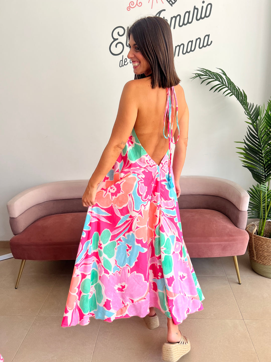 Vestido Jávea fucsia
