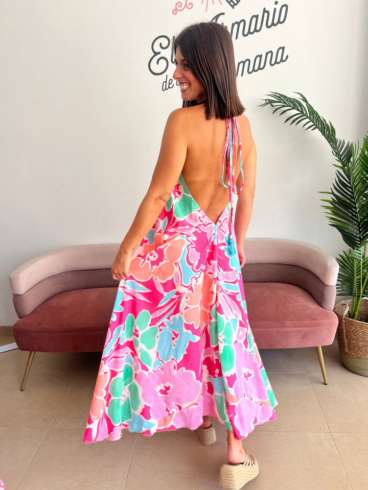 Vestido Jávea fucsia