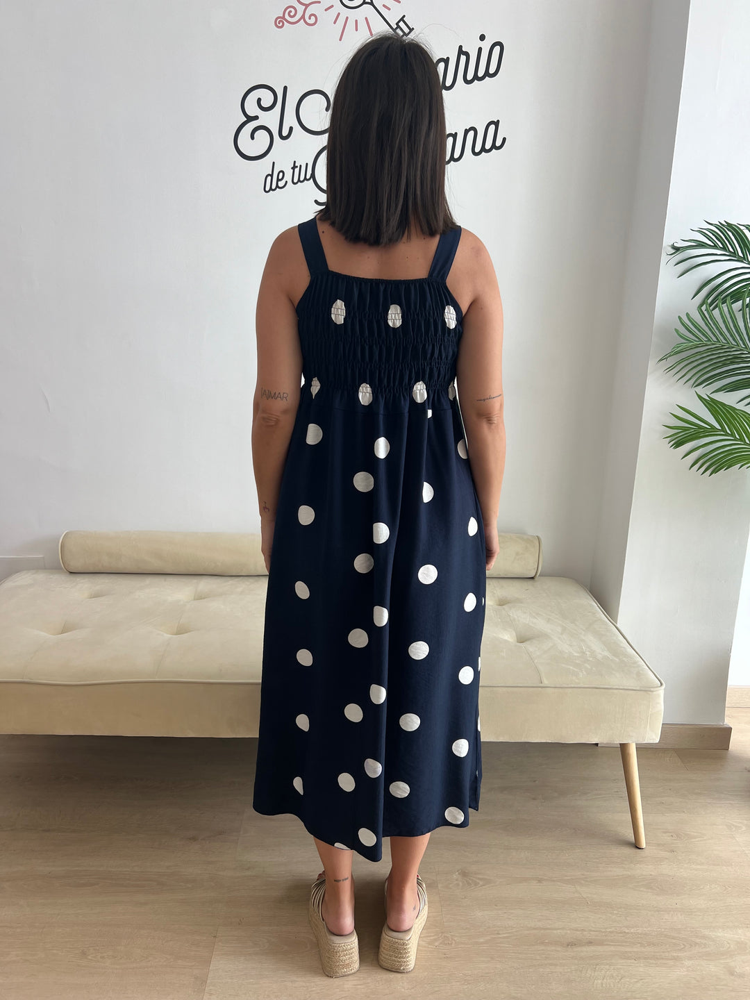 Vestido Samira azul marino