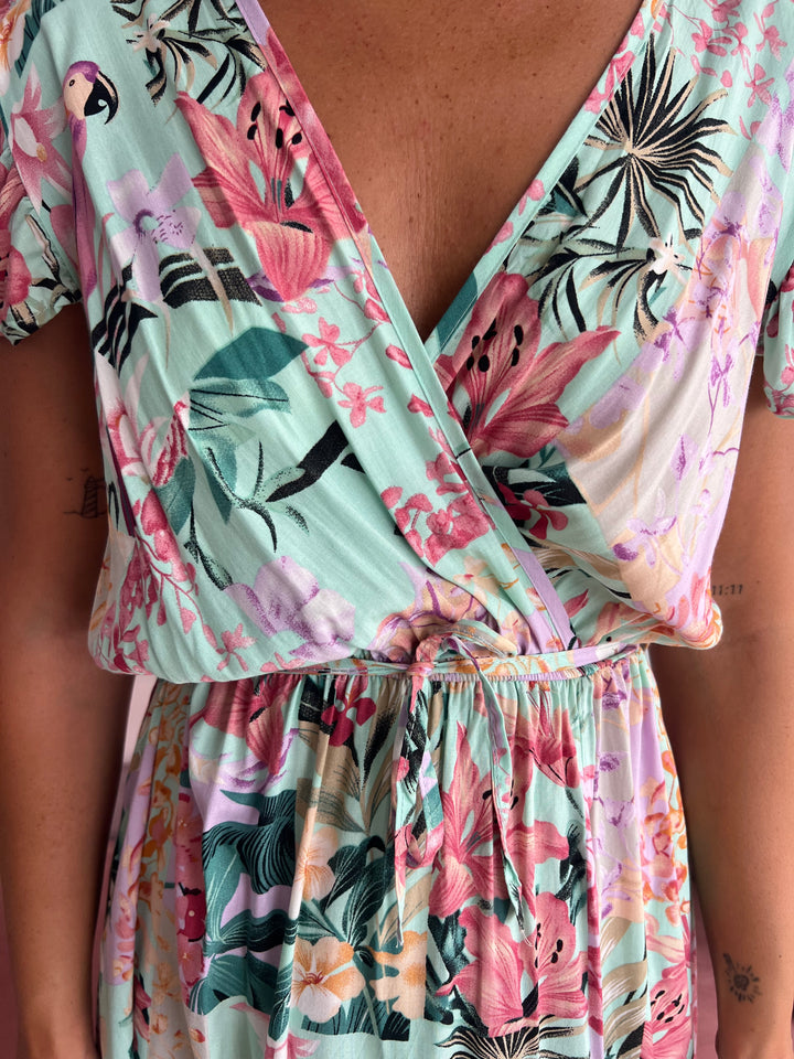 Vestido Ainhoa aguamarina