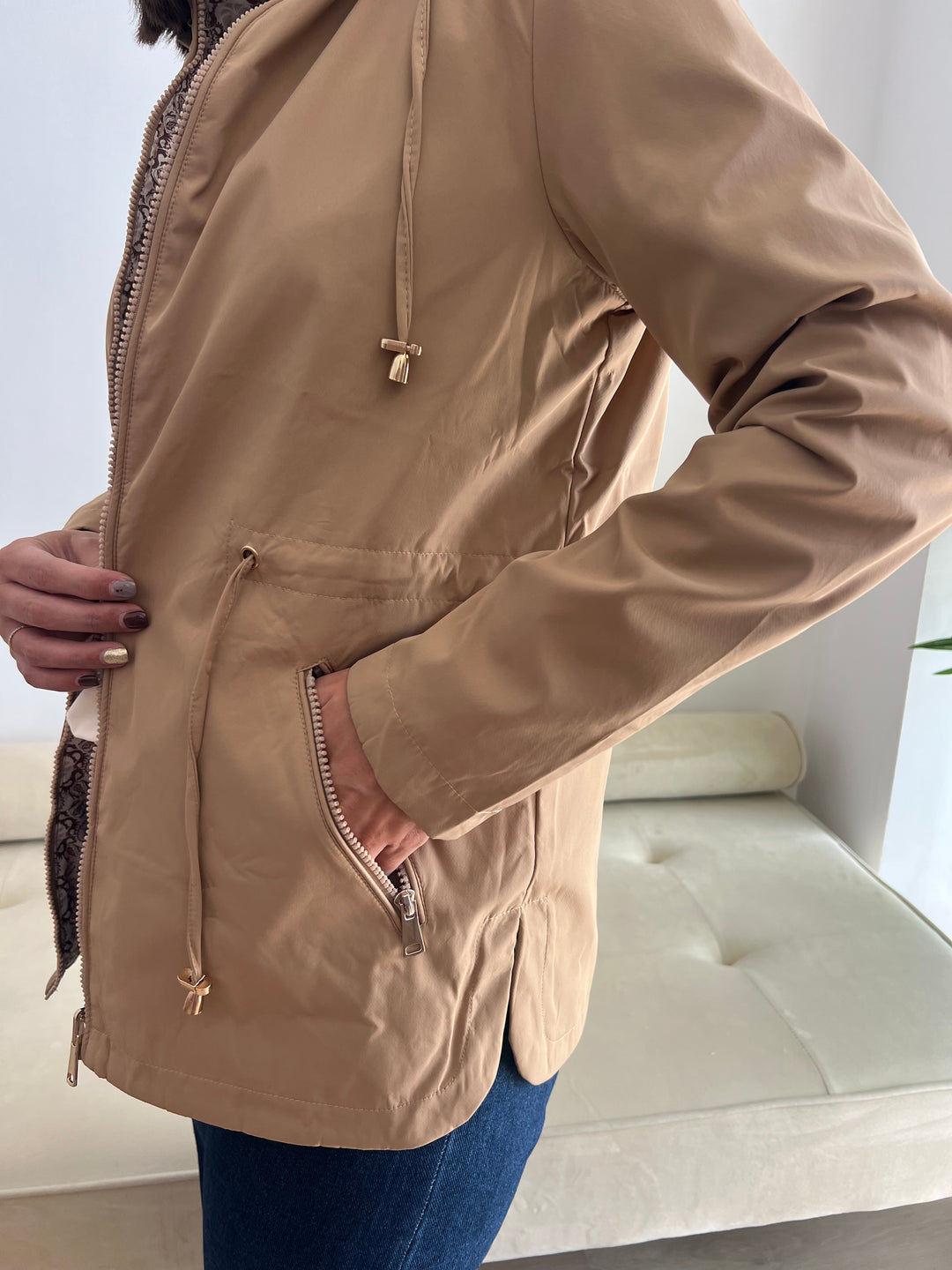 Chaqueta Reversible Úrsula caqui
