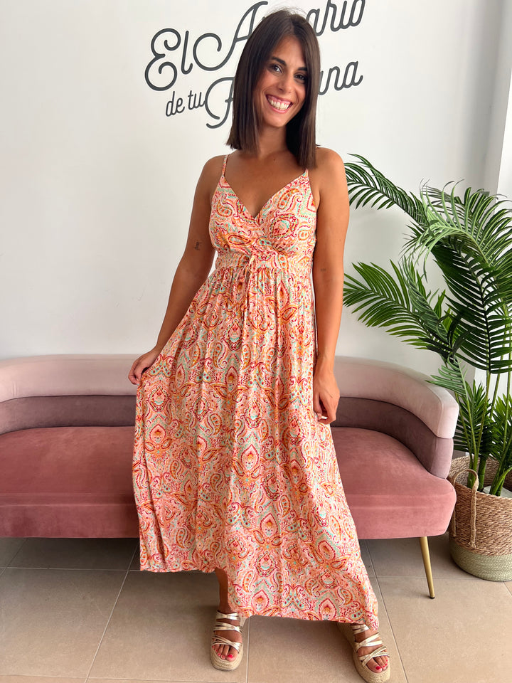 Vestido Lorena naranja