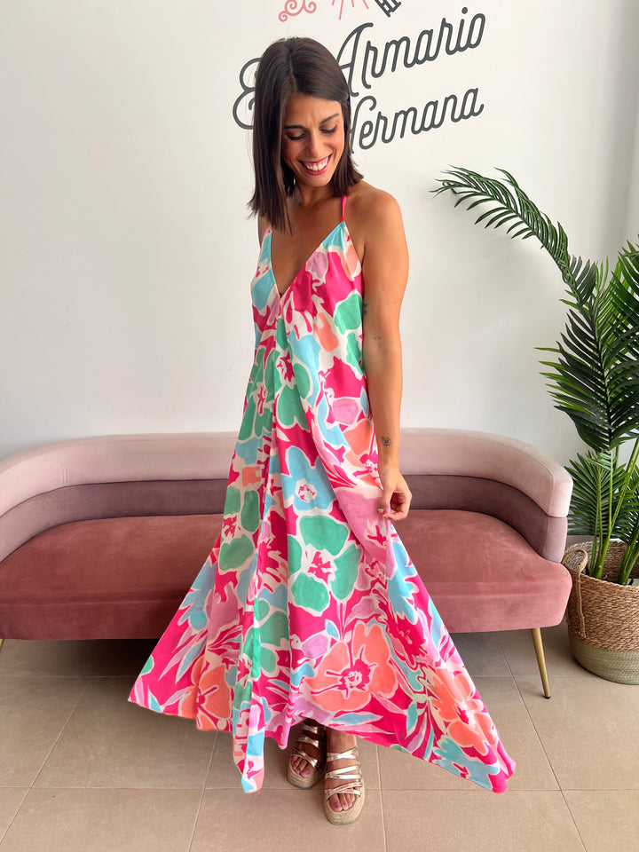 Vestido Jávea fucsia