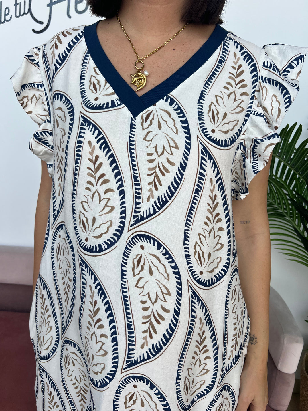 Vestido Débora azul