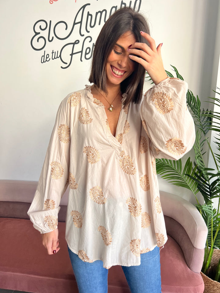 Blusa Alicia beige