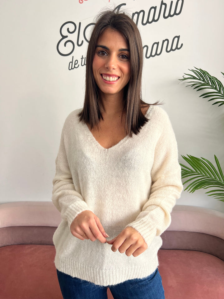 Jersey Melisa blanco roto