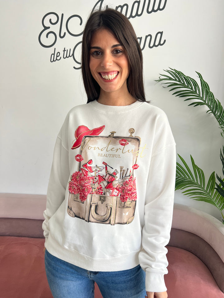 Sudadera Travel blanco