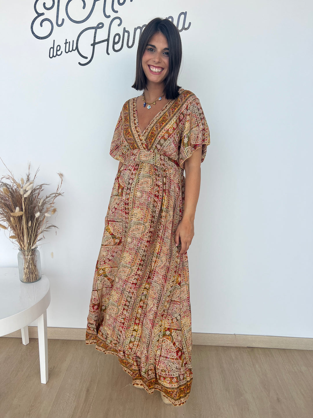 Vestido Vanesa camel