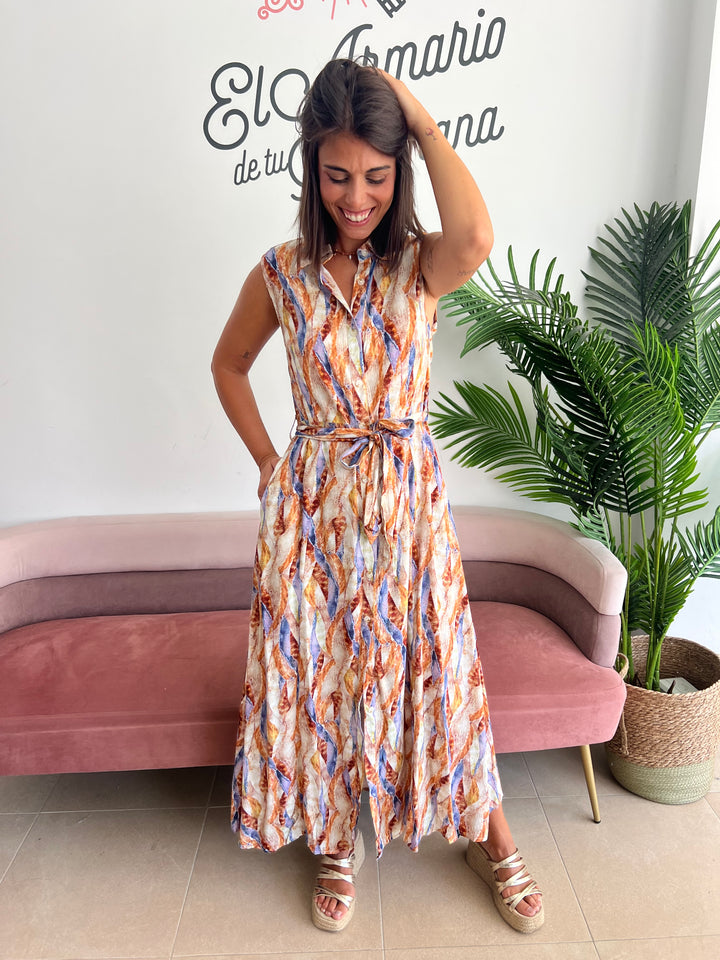 Vestido Cristina marrón