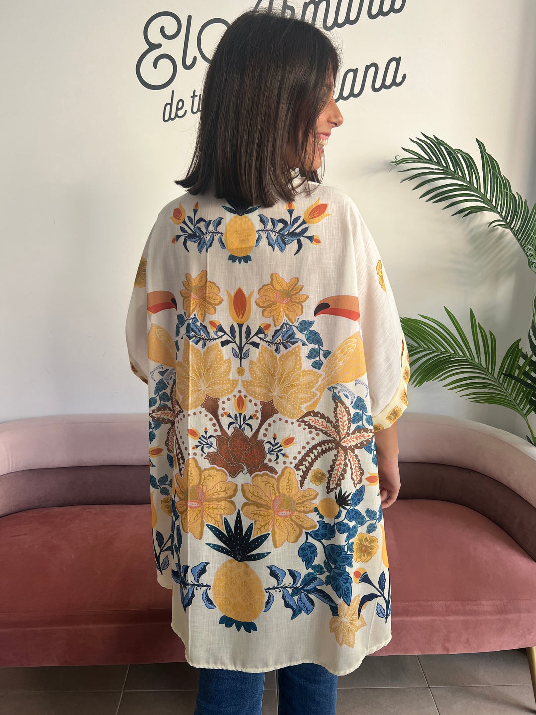 Camisa Tropical amarillo