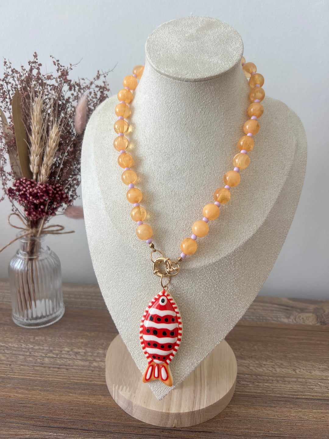 Collar Verano amarillo claro