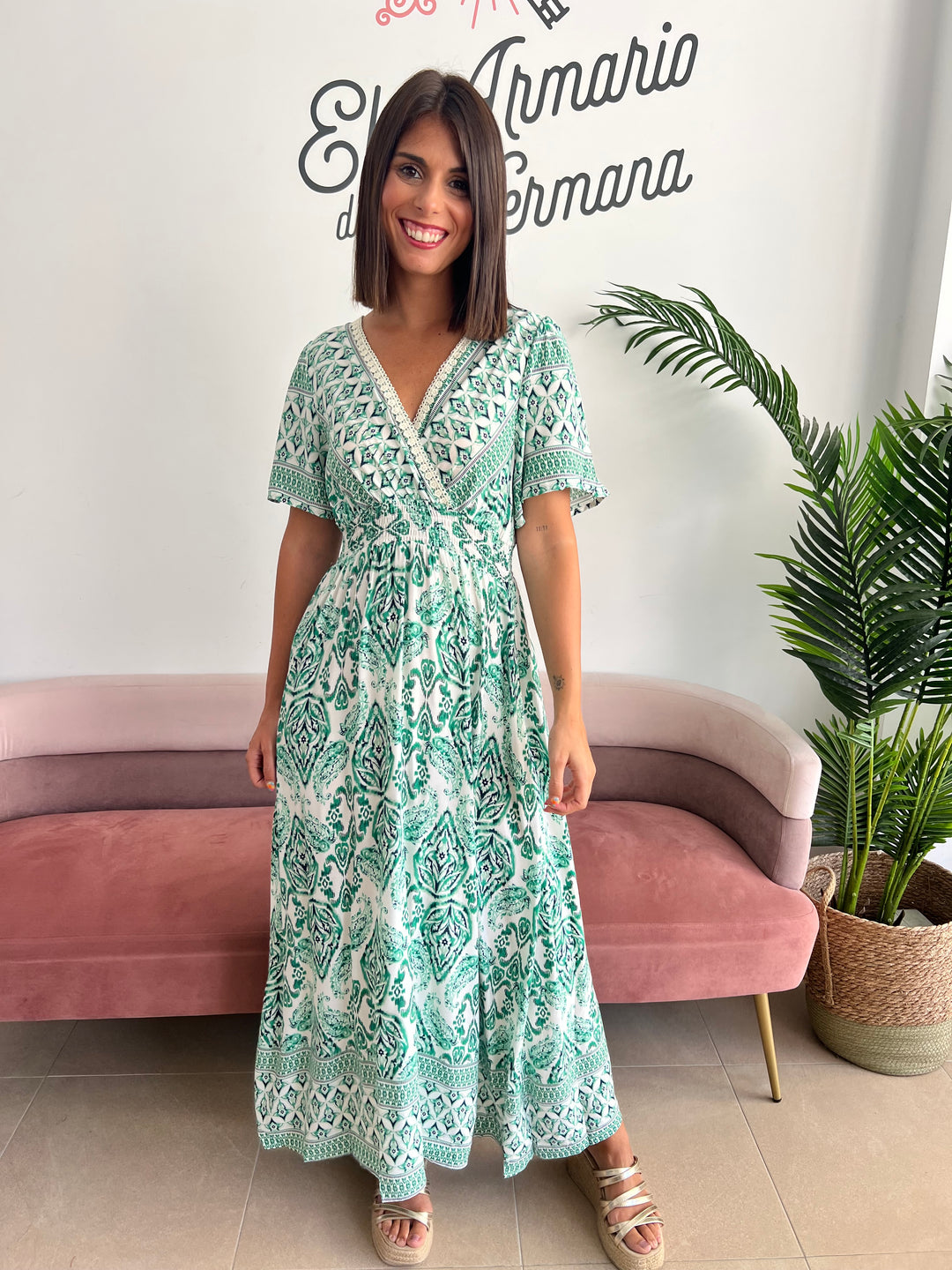 Vestido Marina verde