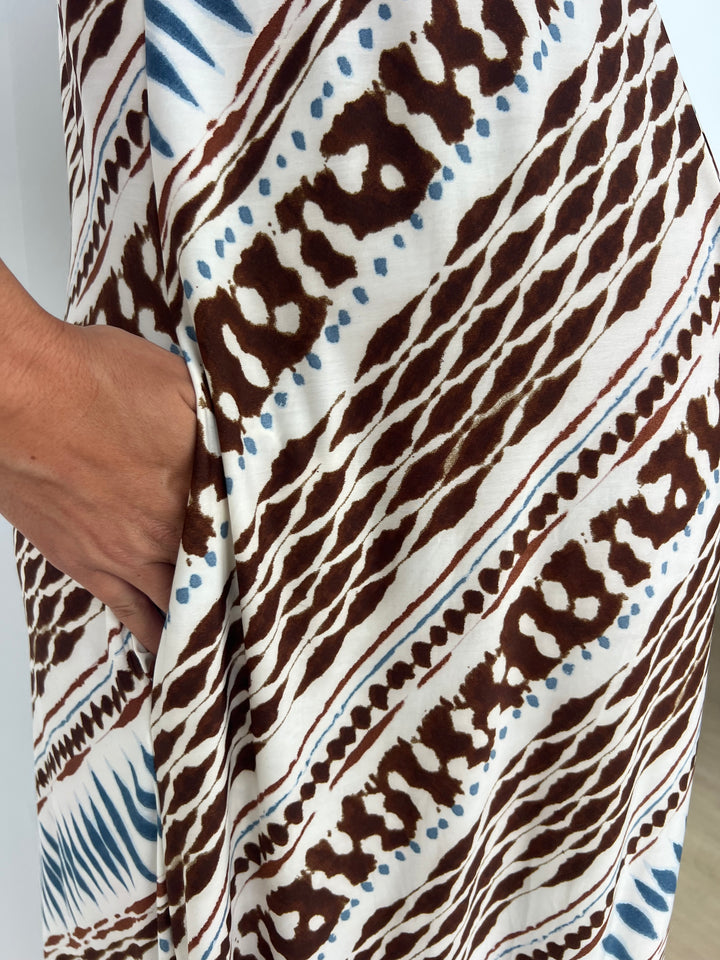 Vestido Noemí marrón
