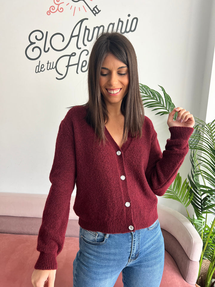 Chaqueta Lía burdeos