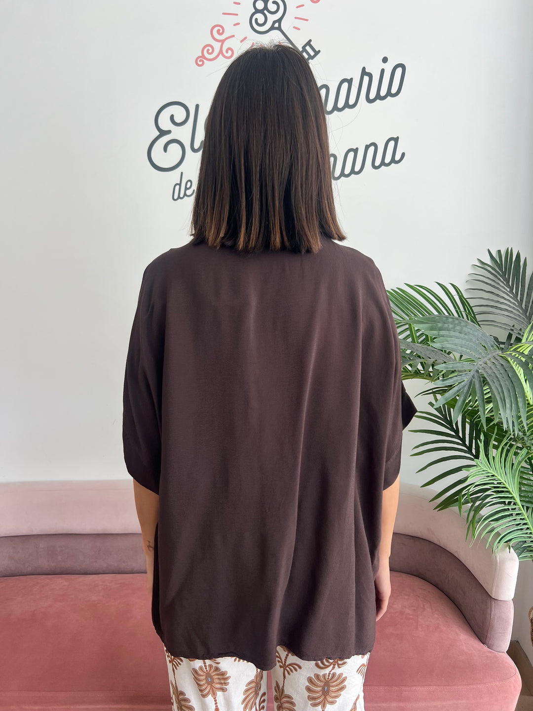 Blusa Mary marrón