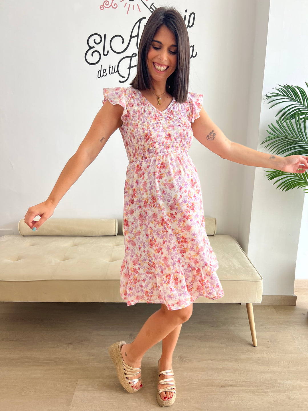 Vestido Geles rosa