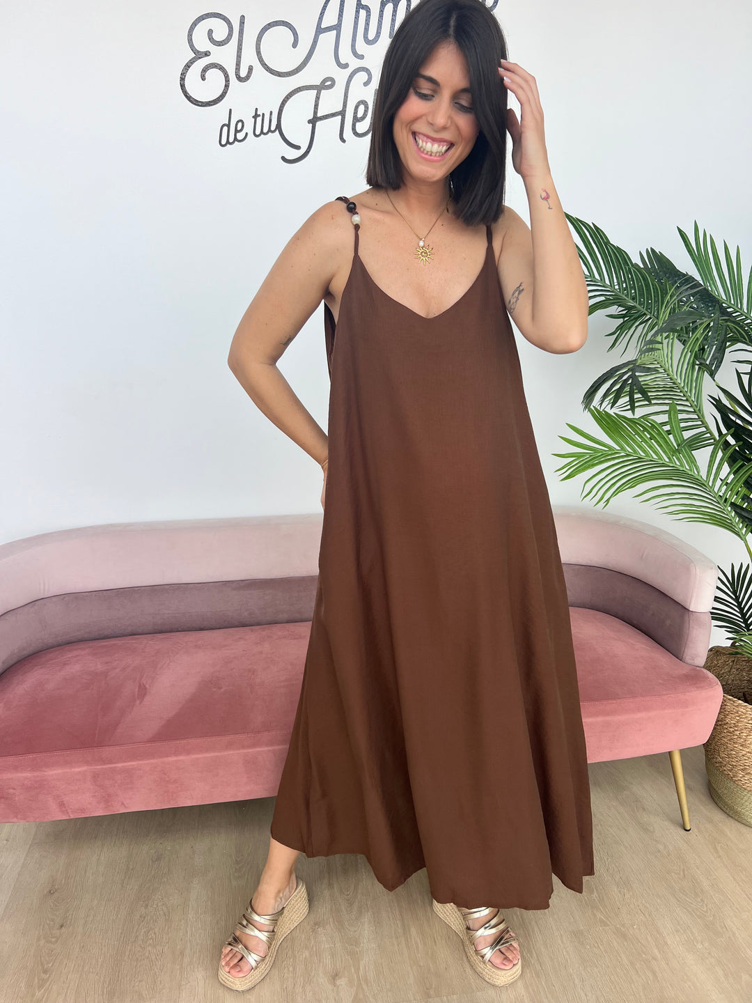 Vestido Nana marrón