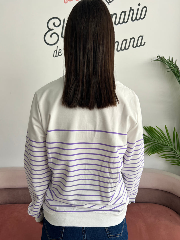 Sudadera Helen malva