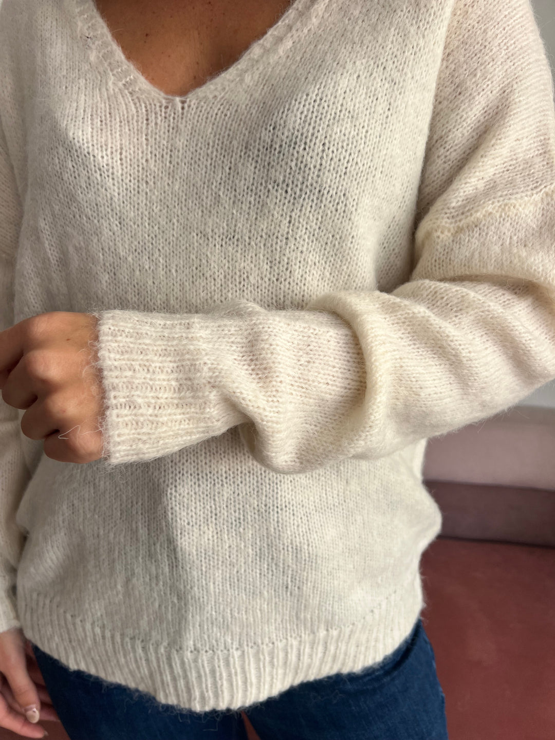 Jersey Melisa blanco roto