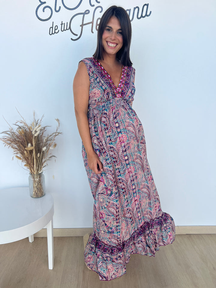Vestido Layka fucsia