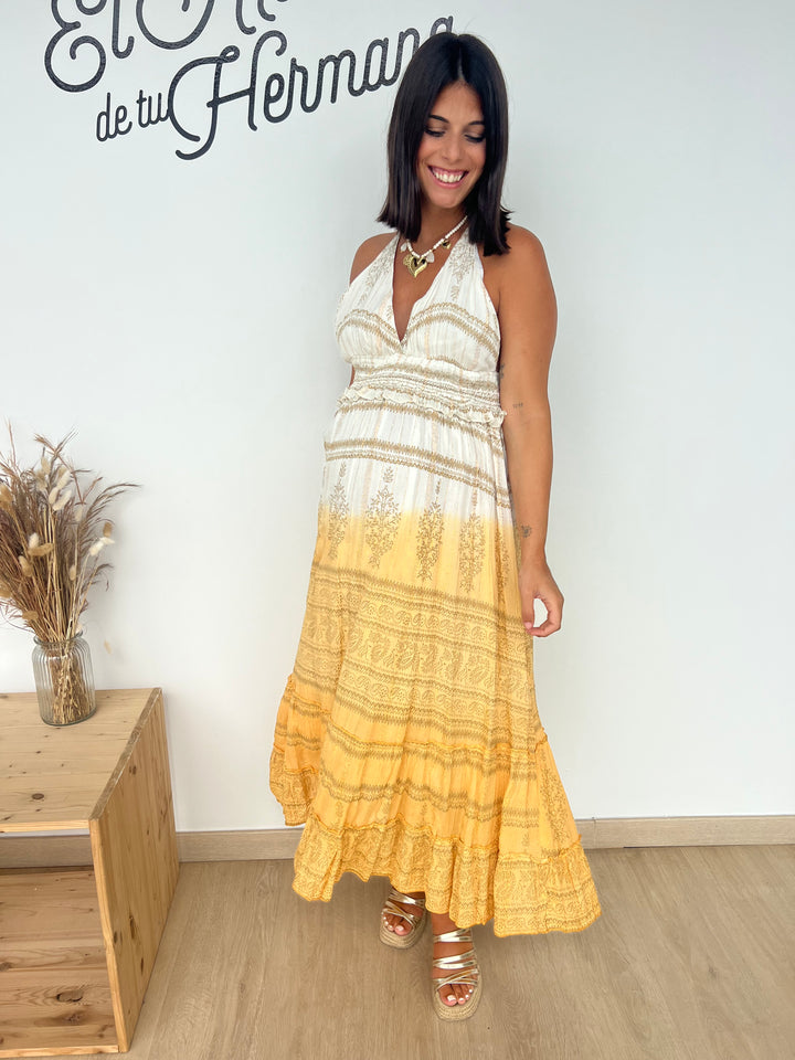 Vestido Palma amarillo