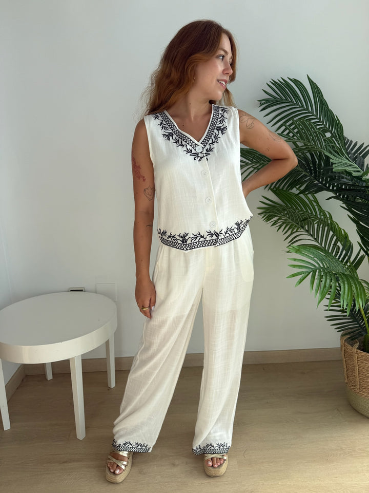Conjunto Isabel blanco