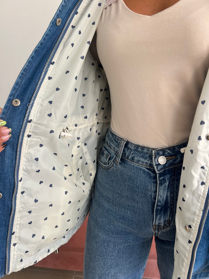 Chaqueta Reversible Corazones
