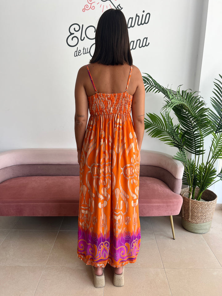 Vestido Belén naranja