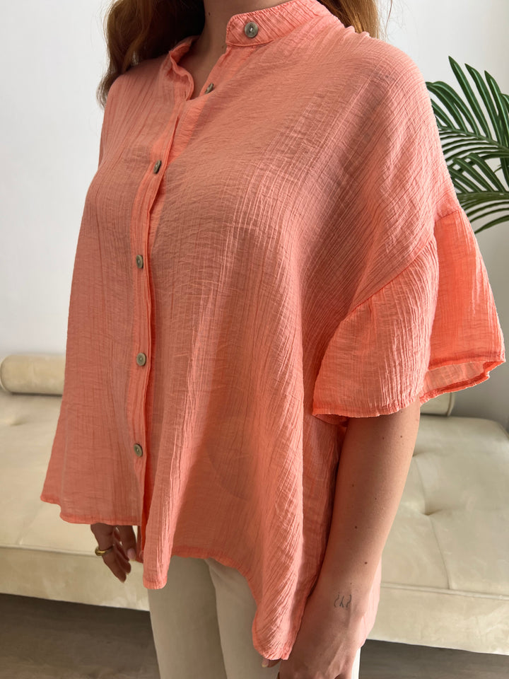 Camisa Sara mandarina