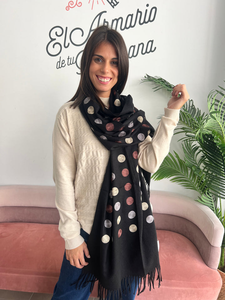 Bufanda Maica negro