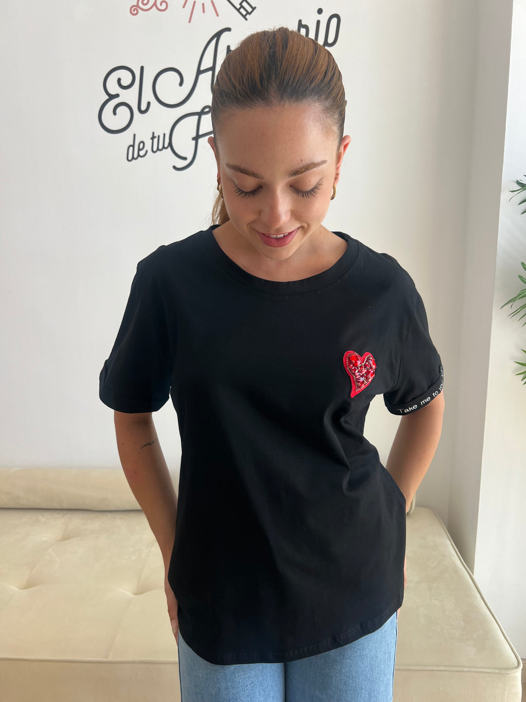 Camiseta Serena negro