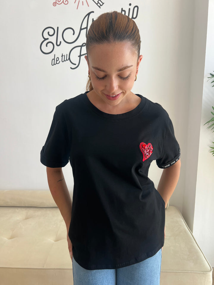 Camiseta Serena negro