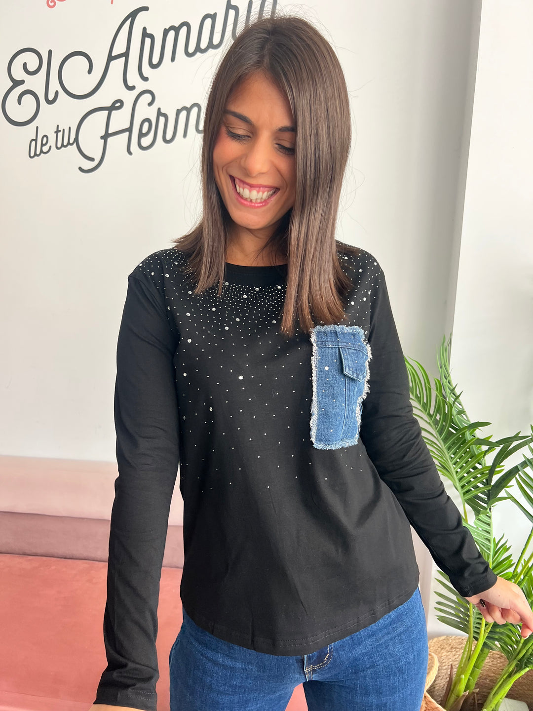 Camiseta Ainhoa negro