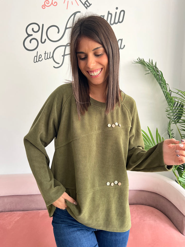 Sudadera Charly verde oscuro