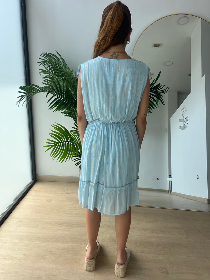 Vestido Saona celeste