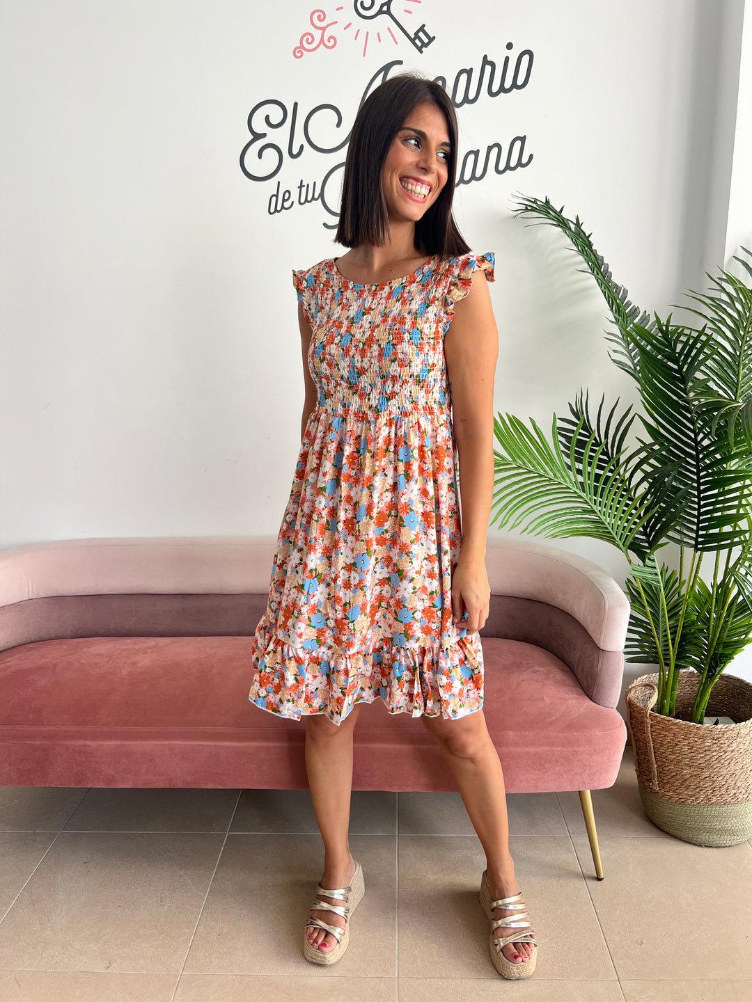 Vestido Amanda coral