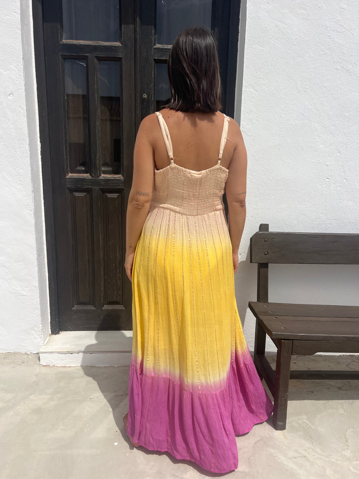 Vestido Tropea buganvilla