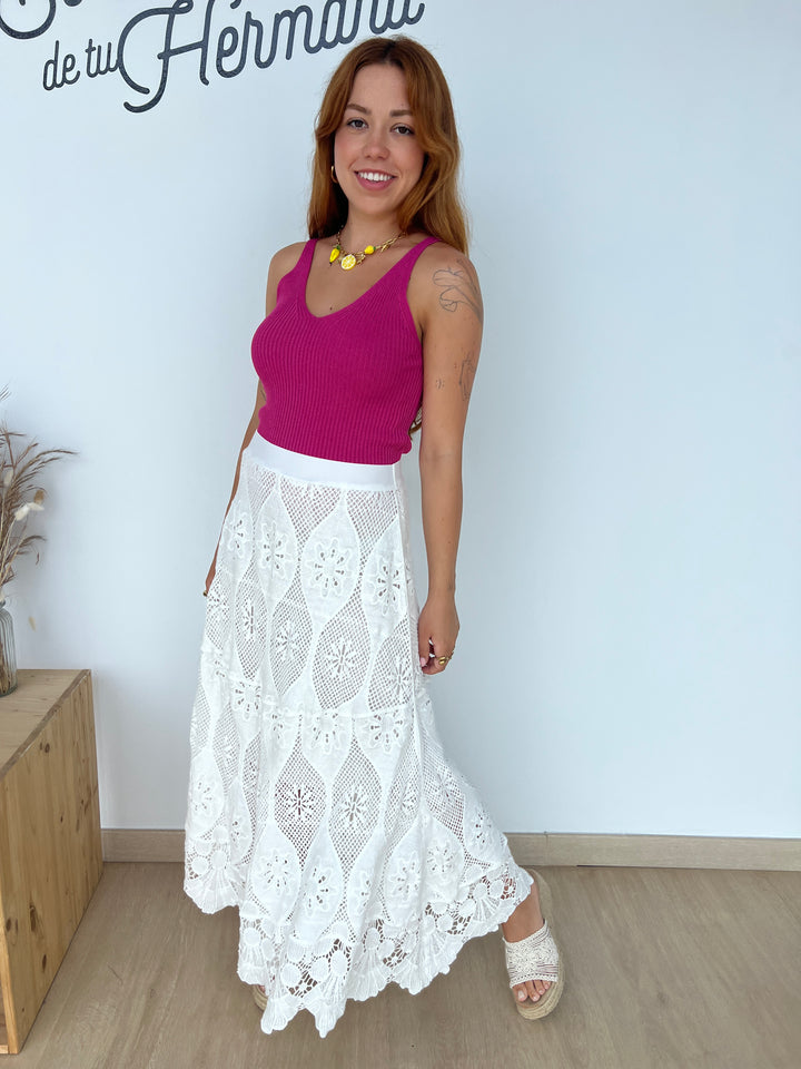 Falda Nuria blanco