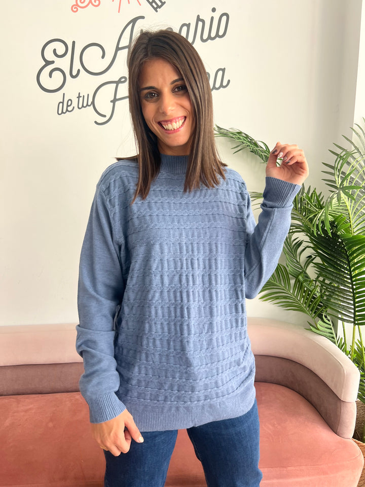 Jersey Angélica azul