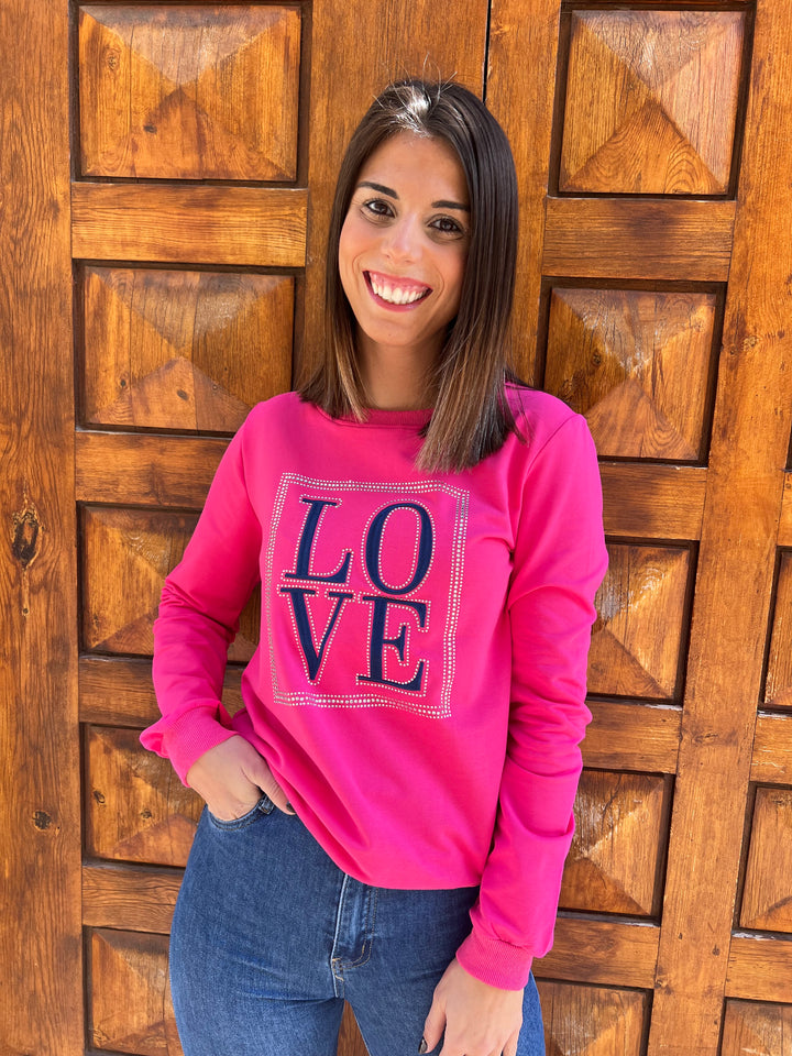 Sudadera Valen fucsia