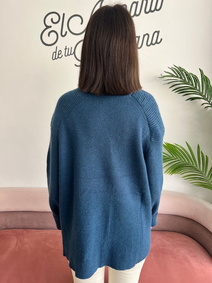 Jersey Palmira azul petróleo