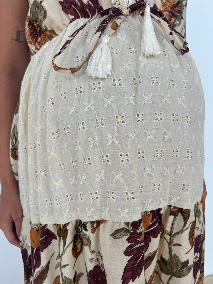 Vestido Manvi beige