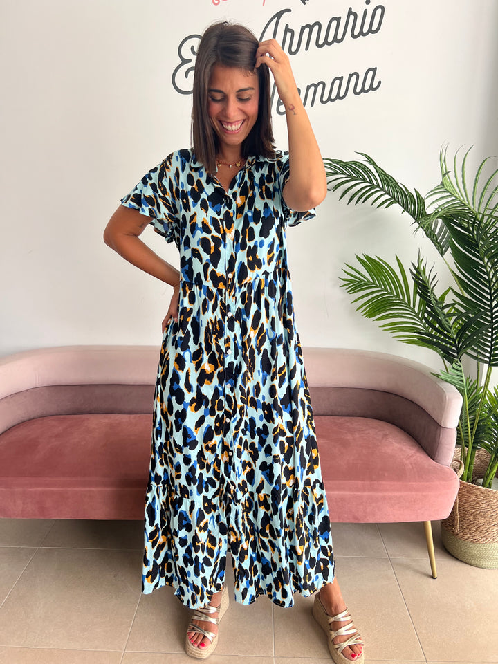 Vestido Carol azul