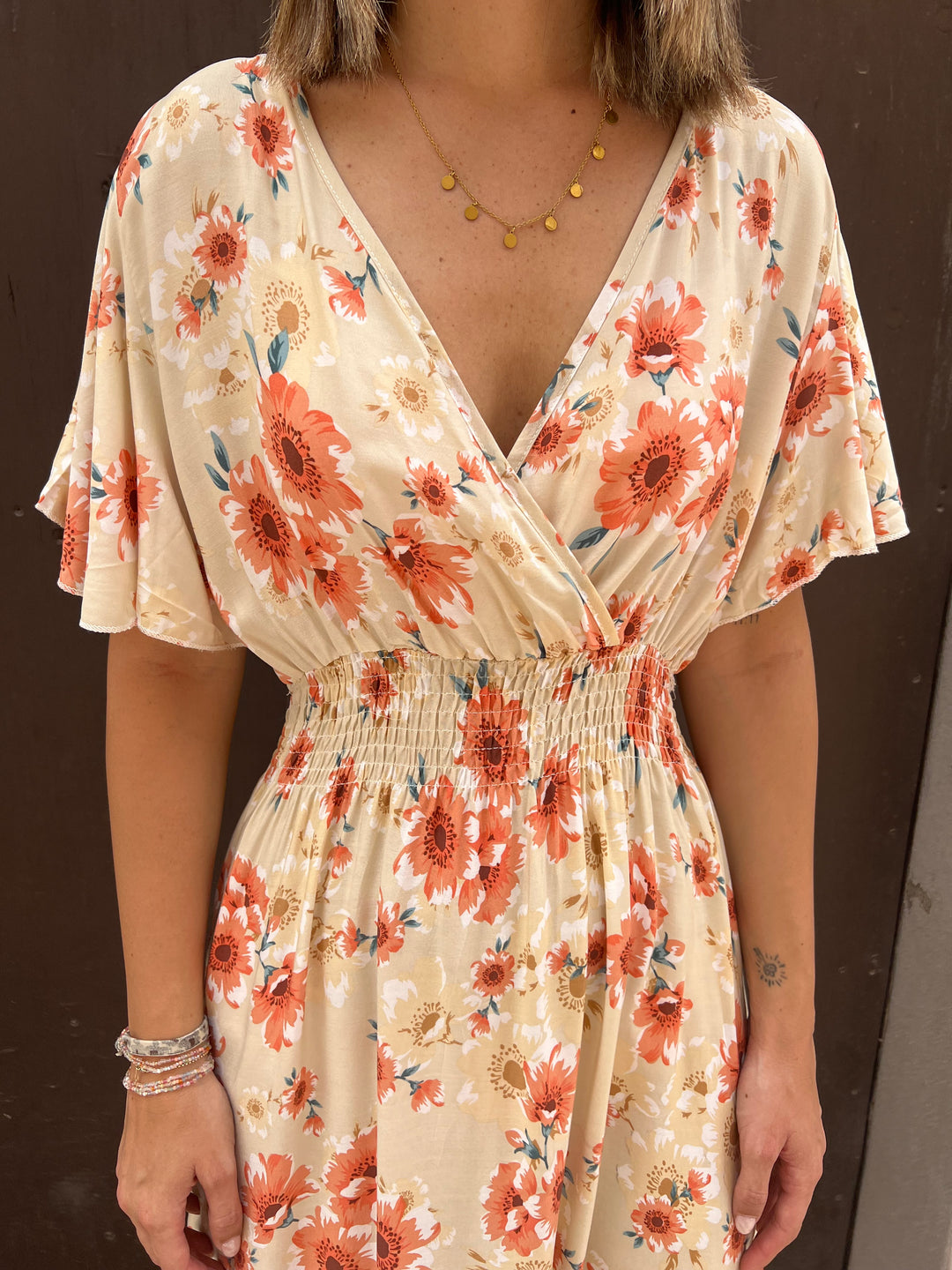 Vestido Cecilia beige
